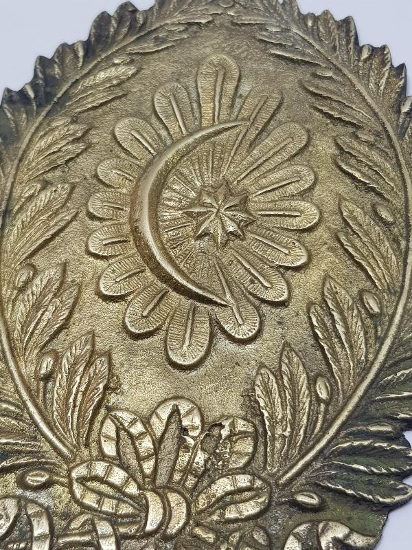 OSMANLI DÖNEMİ AY YILDIZLI BRONZ ASKERİ ARMA