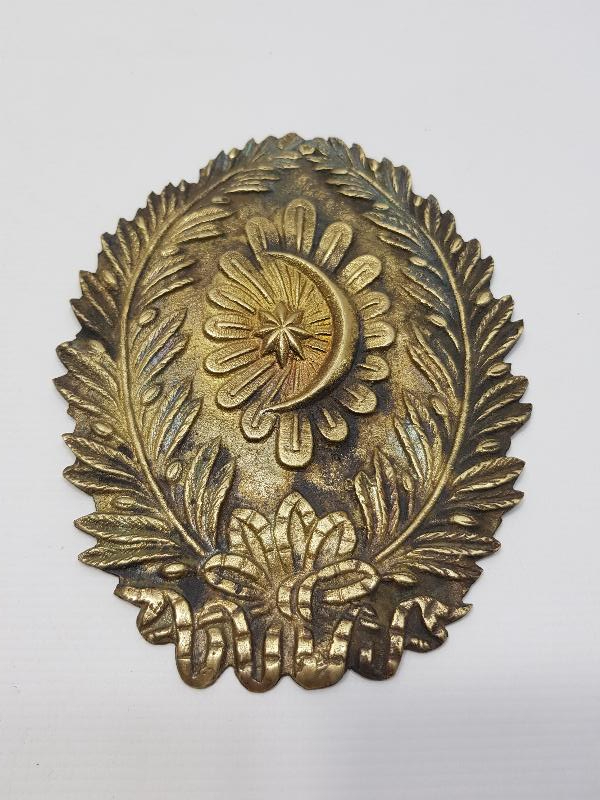 OSMANLI DÖNEMİ AY YILDIZLI BRONZ ORDU ARMASI