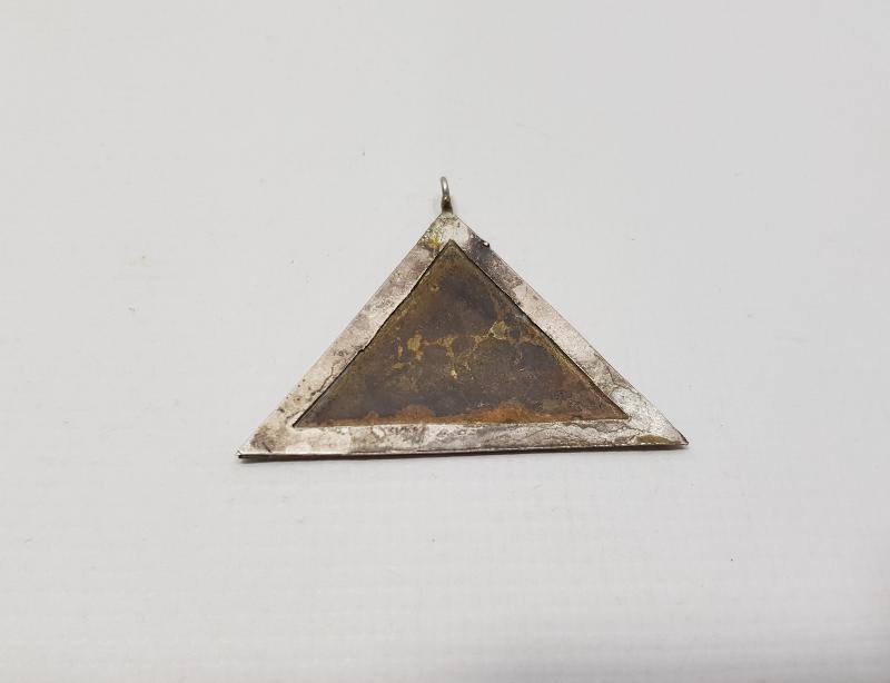 OSMANLI DÖNEMİ EL KAZIMA HADİS YAZILI ÜÇGEN HAMAYIL