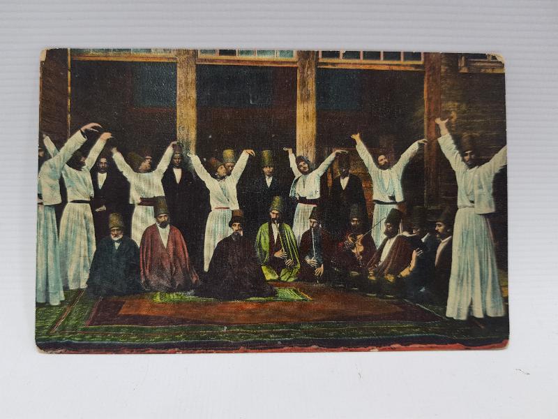 OSMANLI DÖNEMİ MESNEVİ DERVİŞLER KARTPOSTALI