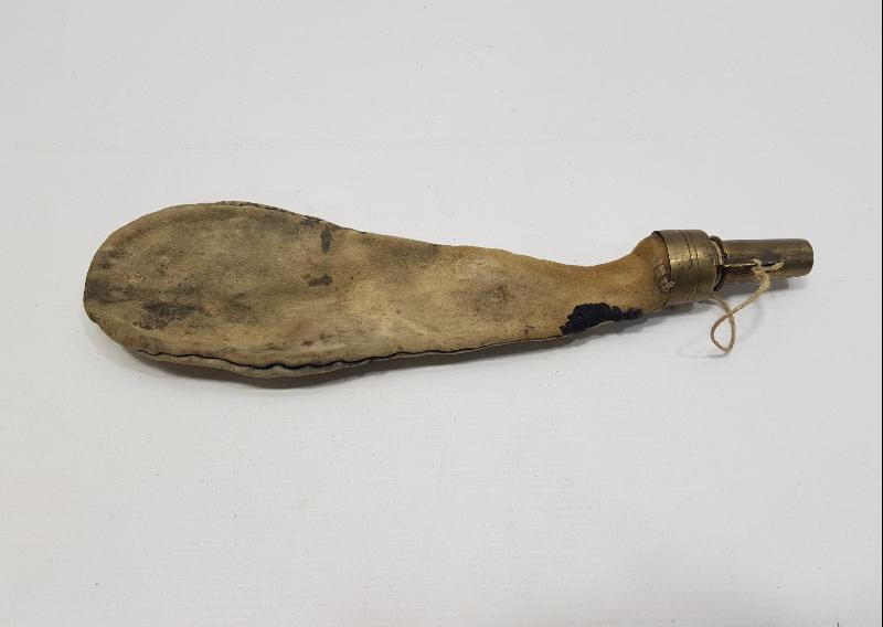 OSMANLI DÖNEMİ NADİR DERİ BARUTLUK