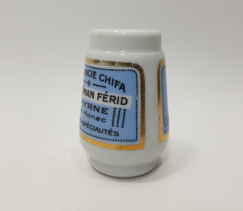 OSMANLI DÖNEMİ SÜLEYMAN FERİD İZMİR ŞİFA ECZANESİ NADİR PORSELEN KÜRDANLIK