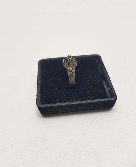 OSMANLI DÖNEMİ TEKKE İŞİ KUBBE FORMLU GÜMÜŞ YÜZÜK