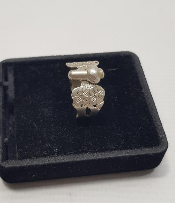 OSMANLI DÖNEMİ TEKKE İŞİ MEVLEVİ SİKKE FORMLU GÜMÜŞ YÜZÜK