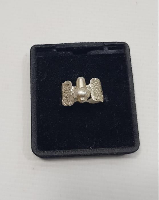 OSMANLI DÖNEMİ TEKKE İŞİ MEVLEVİ SİKKE FORMLU GÜMÜŞ YÜZÜK