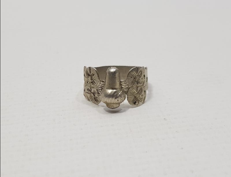 OSMANLI DÖNEMİ TEKKE İŞİ MEVLEVİ SİKKE FORMLU GÜMÜŞ YÜZÜK