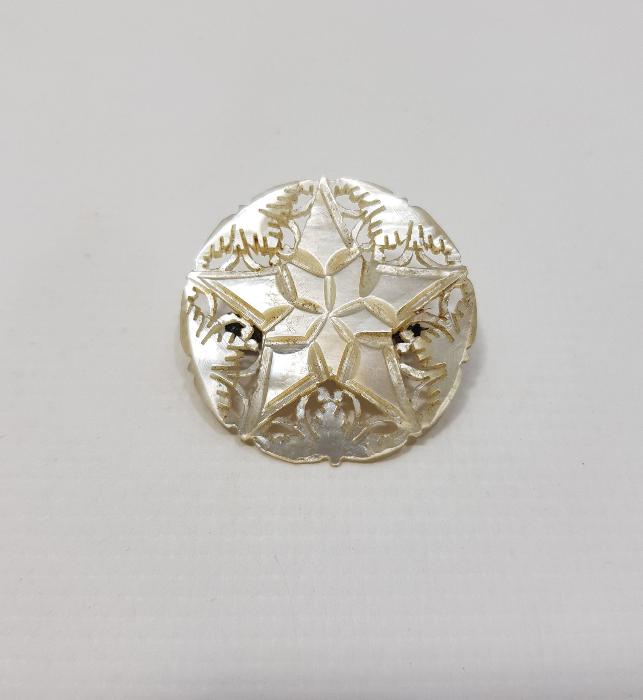 OSMANLI DÖNEMİ YILDIZ FORMLU SEDEF BROŞ