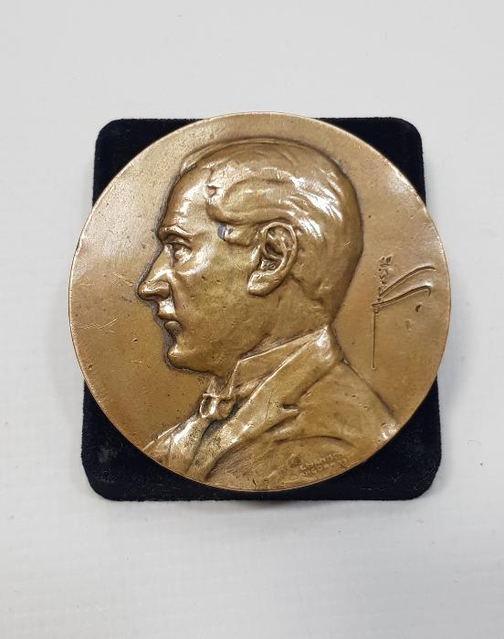 OSMANLICA GAZİ MUSTAFA KEMAL İMZALI BÜYÜK BOY ATATÜRK MADALYON