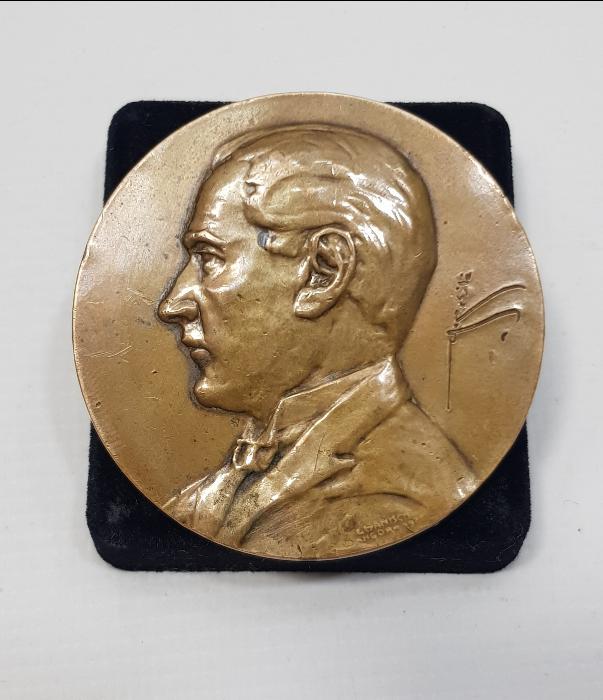 OSMANLICA GAZİ MUSTAFA KEMAL İMZALI BÜYÜK BOY ATATÜRK MADALYON