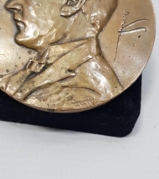 OSMANLICA GAZİ MUSTAFA KEMAL İMZALI BÜYÜK BOY ATATÜRK MADALYON