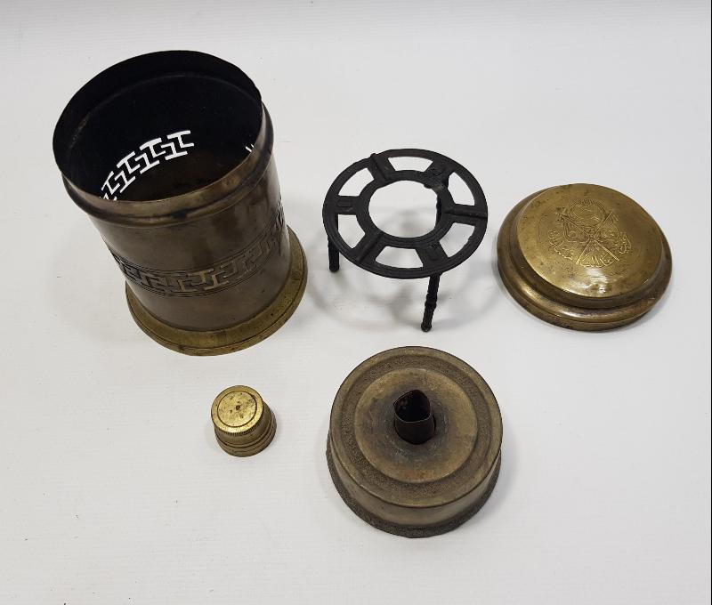 OSMANLICA YAZILI VE MEŞRUTİYET BAYRAKLI ÇOK NADİR KAMİNETO