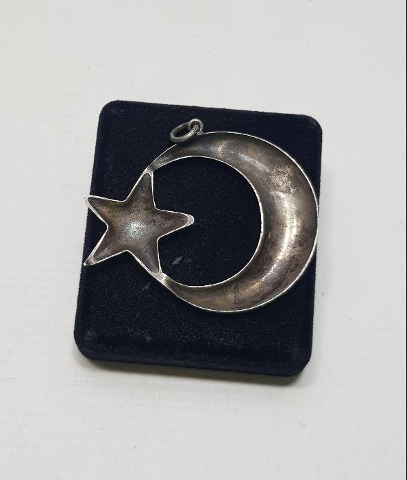 TÜRK BAYRAĞI FORMLU GÜMÜŞ KOLYE UCU