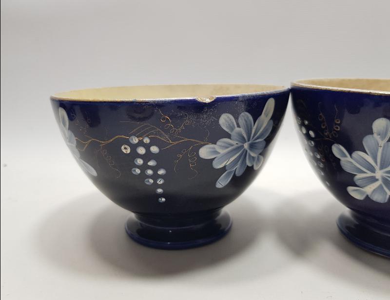 OSMANLI PAZARI İÇİN YAPILMIŞ BİR ÇİFT PORSELEN ÇORBA KASESİ