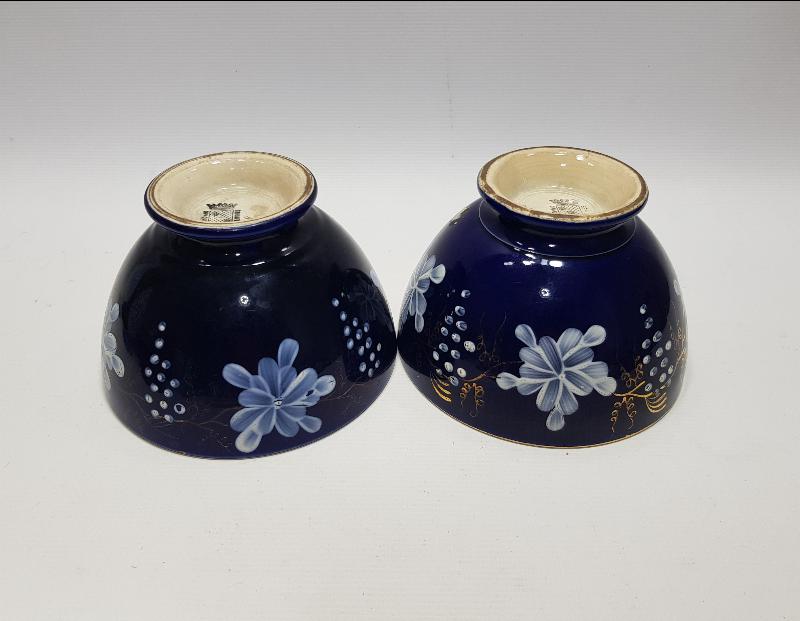 OSMANLI PAZARI İÇİN YAPILMIŞ BİR ÇİFT PORSELEN ÇORBA KASESİ