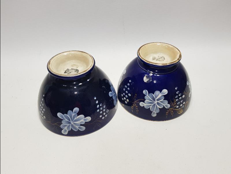 OSMANLI PAZARI İÇİN YAPILMIŞ BİR ÇİFT PORSELEN ÇORBA KASESİ