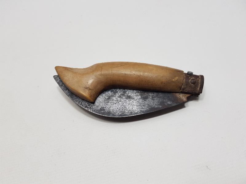 OSMANLICA YEŞİL BURSA YADİGARI YAZILI BAĞ BIÇAĞI