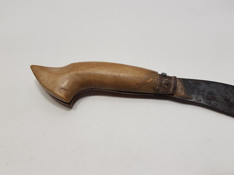 OSMANLICA YEŞİL BURSA YADİGARI YAZILI BAĞ BIÇAĞI