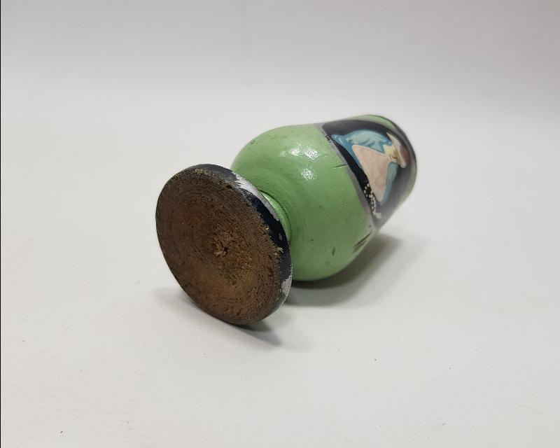 MEVLANA VE SEMAZEN KONULU EL BOYAMA AHŞAP KADEH