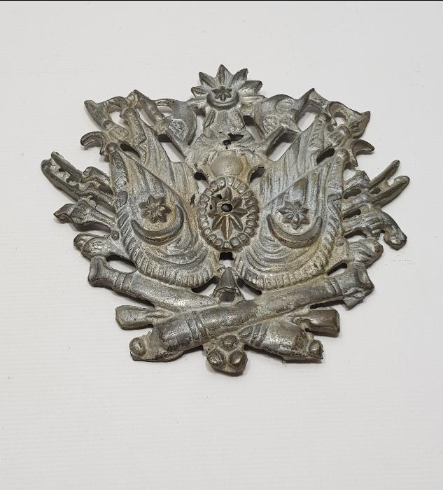 OSMANLI DÖNEMİ BRONZ OSMANLI DEVLET ARMASI 