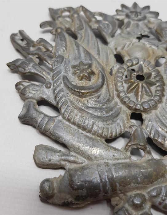 OSMANLI DÖNEMİ BRONZ OSMANLI DEVLET ARMASI 