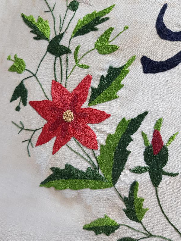 OSMANLICA YAZILI EL İŞMELE İPEK PANO