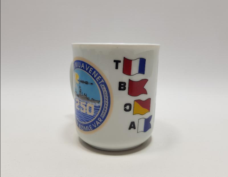 TCG MUAVENET GEMİSİ TEMALI PORSELEN KUPA