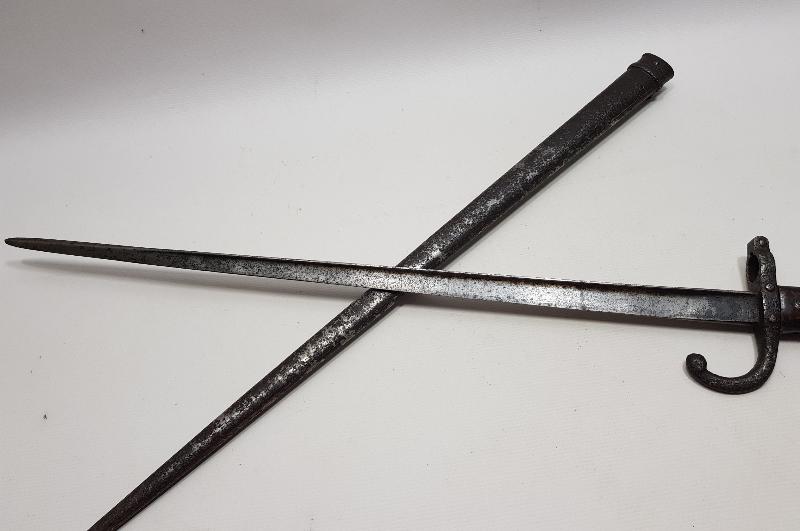 1. DÜNYA SAVAŞI DÖNEMİ ÜZERİ YAZILI VE TARİHLİ STEYR SÜNGÜ 