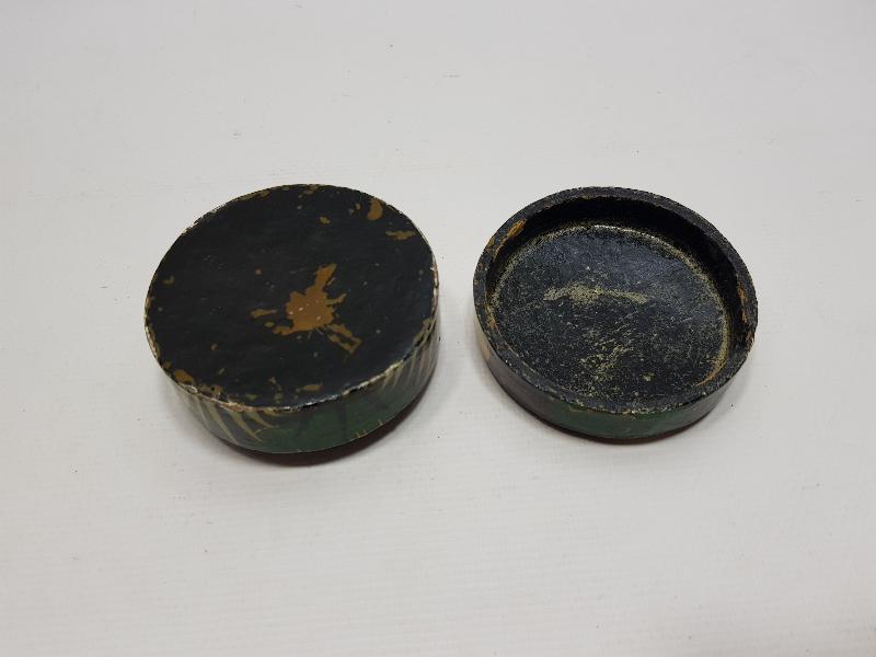 KEDİ RESİMLİ ANTİKA PAPIER MACHE KUTU