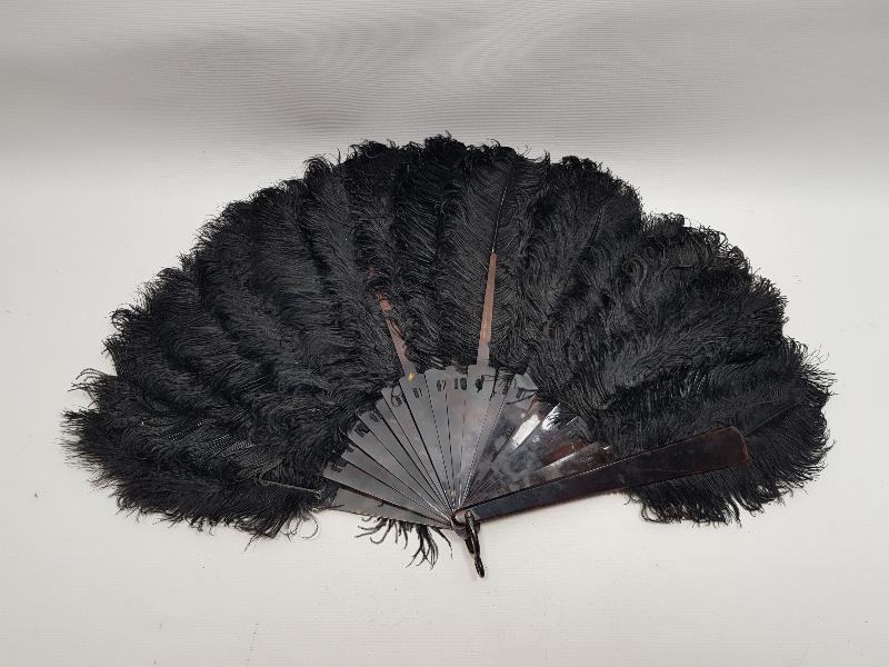 OSMANLI DÖNEMİ BAĞA SAPLI KUŞ TÜYLÜ ÇOK NADİR YELPAZE