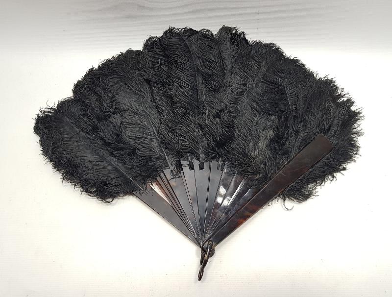 OSMANLI DÖNEMİ BAĞA SAPLI KUŞ TÜYLÜ ÇOK NADİR YELPAZE