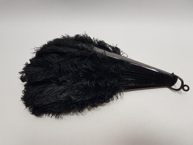 OSMANLI DÖNEMİ BAĞA SAPLI KUŞ TÜYLÜ ÇOK NADİR YELPAZE