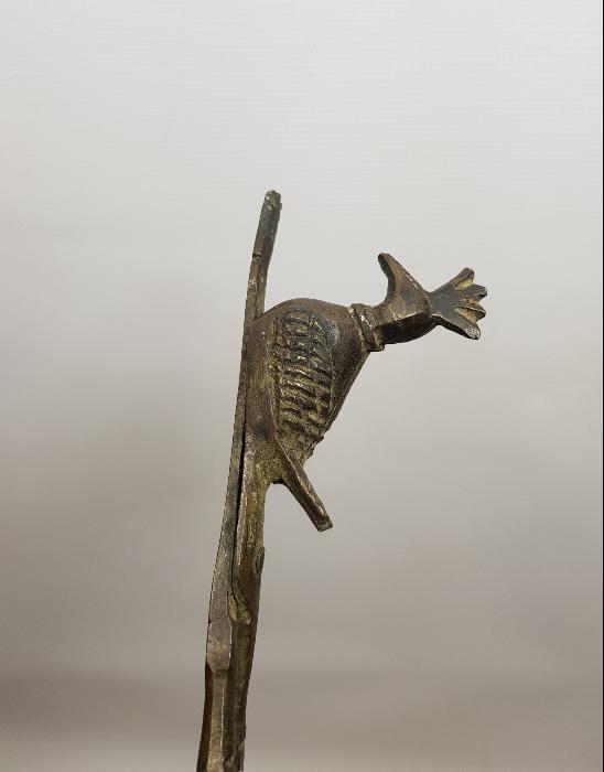 OSMANLI DÖNEMİ ERMENİ İŞİ TAVUSKUŞU FORMLU MUM MAKASI