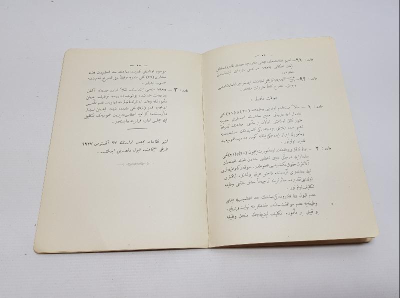 OSMANLICA KİTAP: TC TÜTÜN İNHİSAR İDARESİ MEMURLARINA MAHSUS DAHİLİ NİZAMNAME