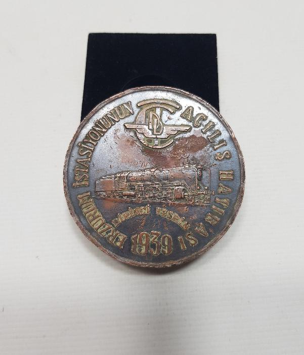 1939 ERZURUM İSTASYONUNUN AÇILIŞI HATIRASI MADALYONU