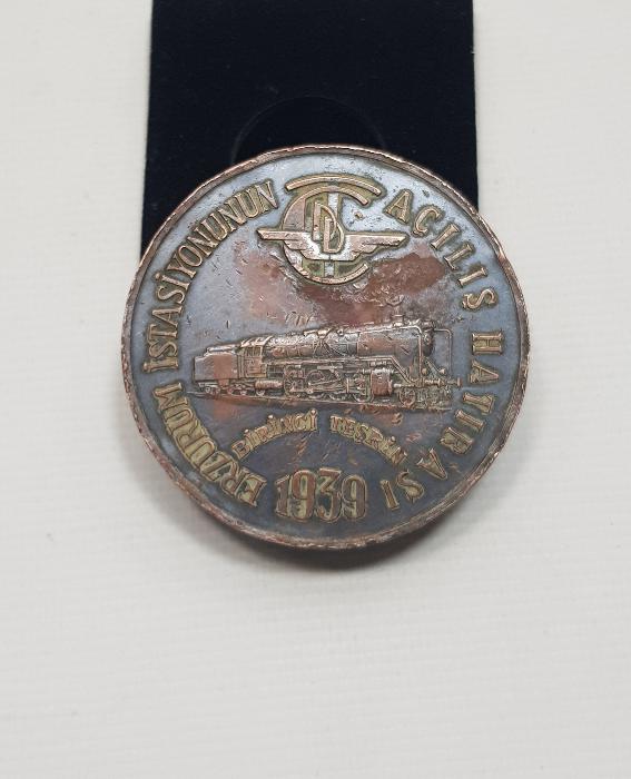 1939 ERZURUM İSTASYONUNUN AÇILIŞI HATIRASI MADALYONU