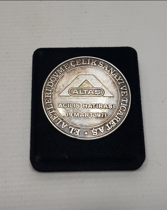1971 ALTAŞ GEDORE EL ALETLERİ DÖVME ÇELİK SANAYİ VE TİCARET AŞ AÇILIŞ HATIRASI MADALYON