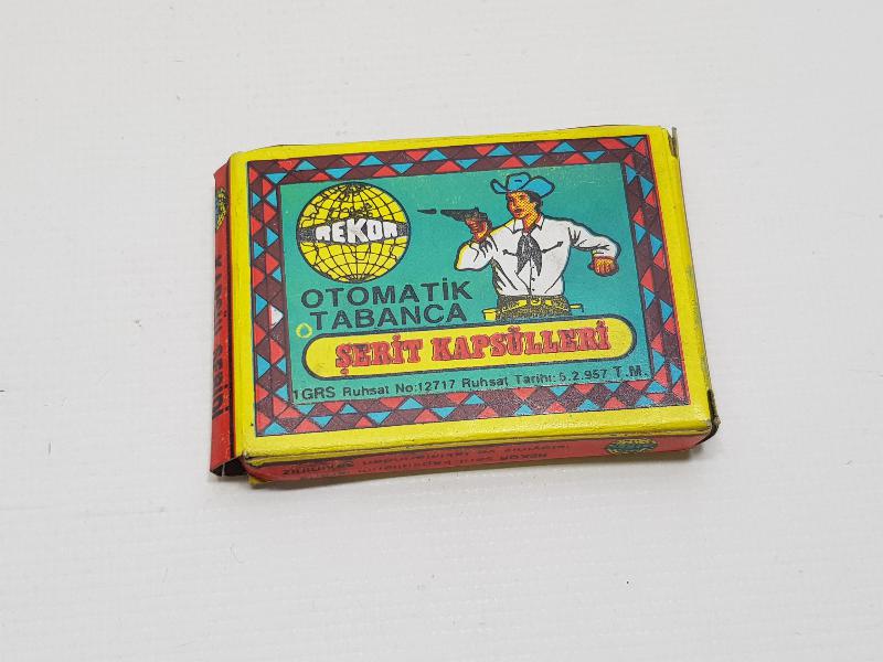 ANTİKA OYUNCAK: OTOMATİK TABANCA ŞERİT KAPSÜLLERİ 