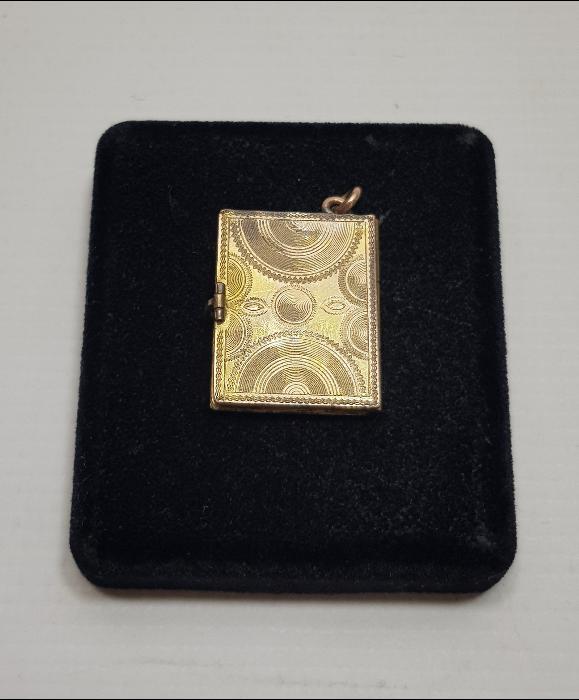 ANTİKA TOLEDO ALTIN KAPLAMA RESİMLİK KOLYE UCU