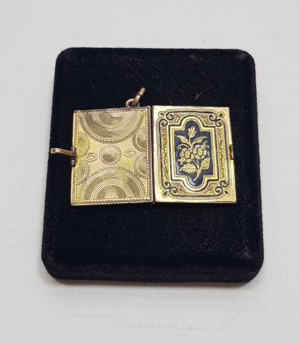 ANTİKA TOLEDO ALTIN KAPLAMA RESİMLİK KOLYE UCU