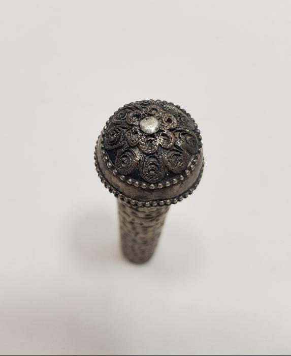 ANTİKA TÜRKMEN İŞİ GÜMÜŞ KIRBAÇ SAPI