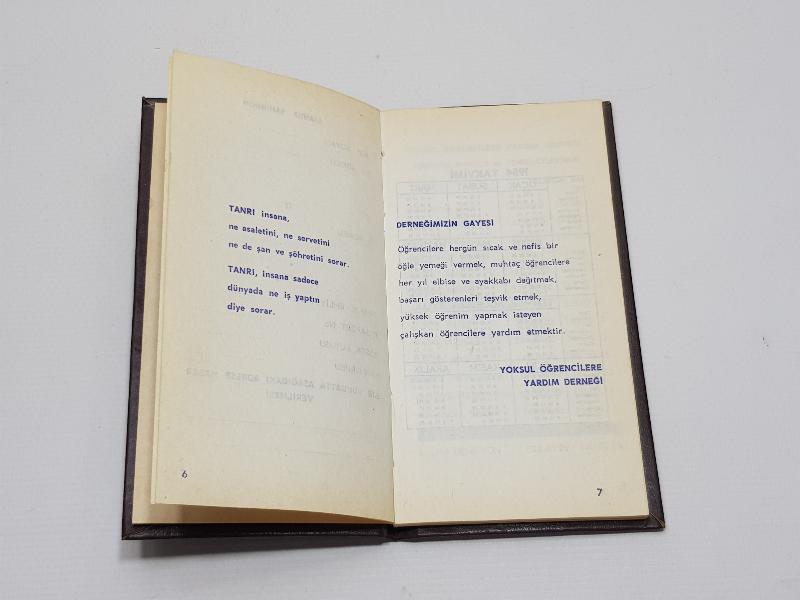 MİŞNE TORA ERMENİ YOKSUL ÖĞRENCİLERE YARDIM DERNEĞİ NOT DEFTERİ