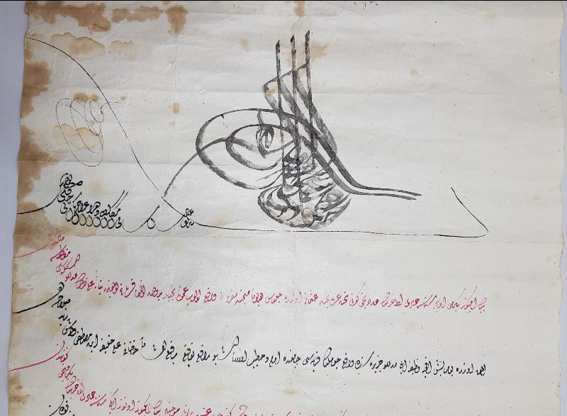 OSMANLI DÖNEMİ EL ÇEKME BERAT