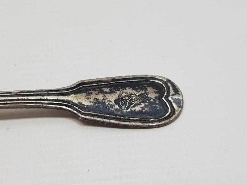 OSMANLI DÖNEMİ TUĞRALI GÜMÜŞ TATLI KAŞIĞI 