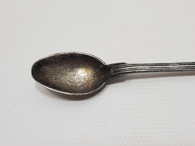 OSMANLI DÖNEMİ TUĞRALI GÜMÜŞ TATLI KAŞIĞI 