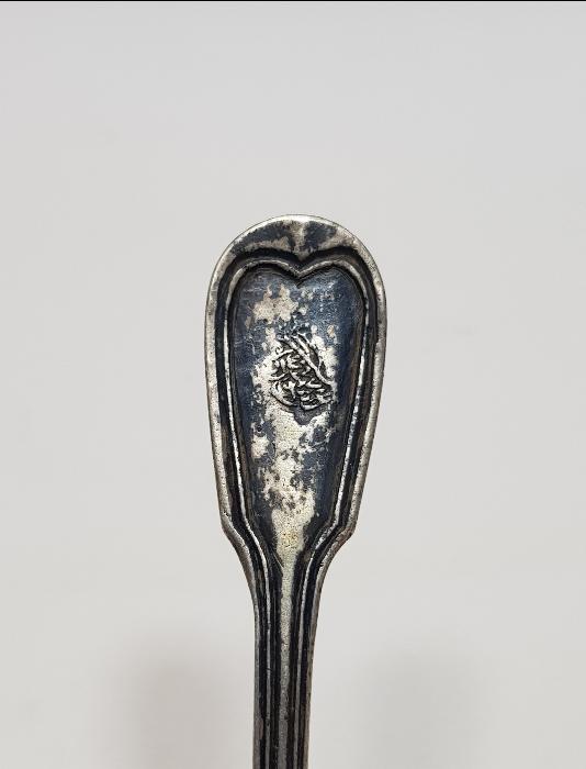 OSMANLI DÖNEMİ TUĞRALI GÜMÜŞ TATLI KAŞIĞI 