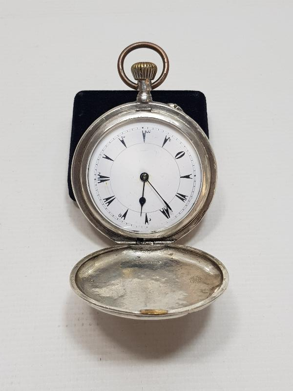 OSMANLI KADRANLI KAFKAS İŞİ GÜMÜŞ CEP SAATİ