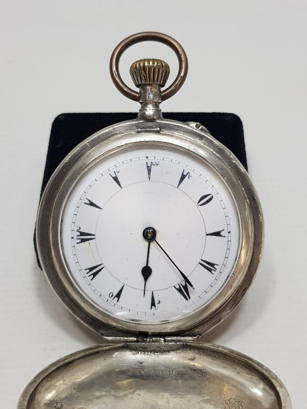 OSMANLI KADRANLI KAFKAS İŞİ GÜMÜŞ CEP SAATİ