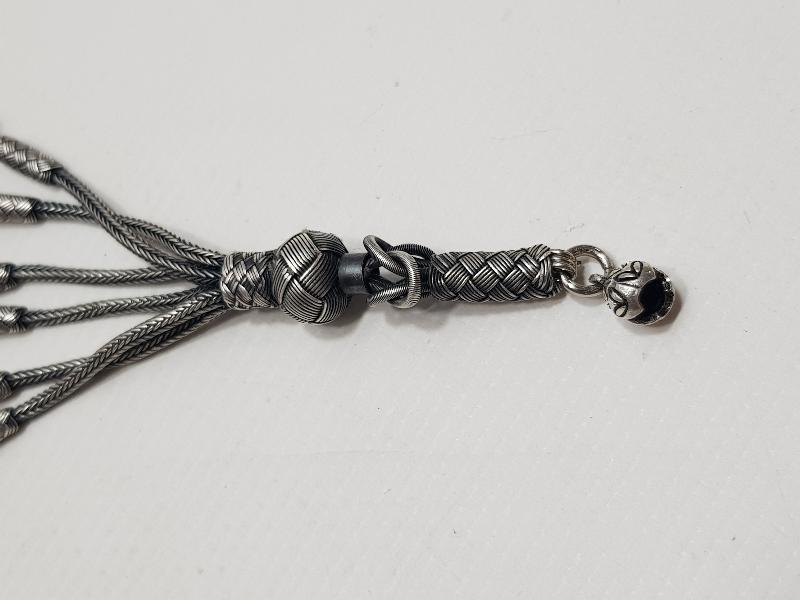 TRABZON İŞİ HASIR ÖRME GÜMÜŞ KAZAZİYE TESPİH SALLAMASI