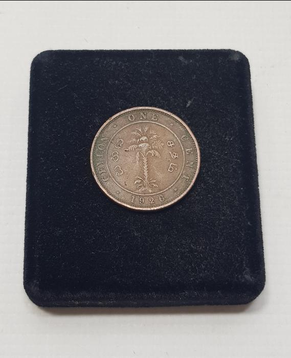 1926 İNGİLİZ SÖMÜRGESİ SEYLAN 1 CENT BAKIR PARA