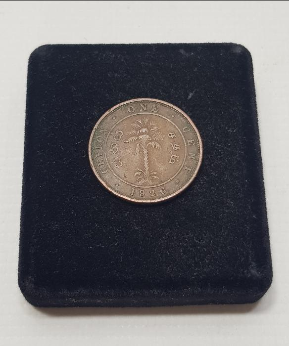 1926 İNGİLİZ SÖMÜRGESİ SEYLAN 1 CENT BAKIR PARA